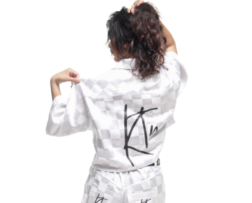 Chemise en Bazin blanc