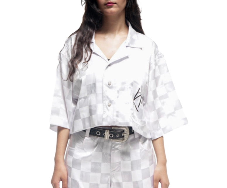 Chemise en Bazin blanc