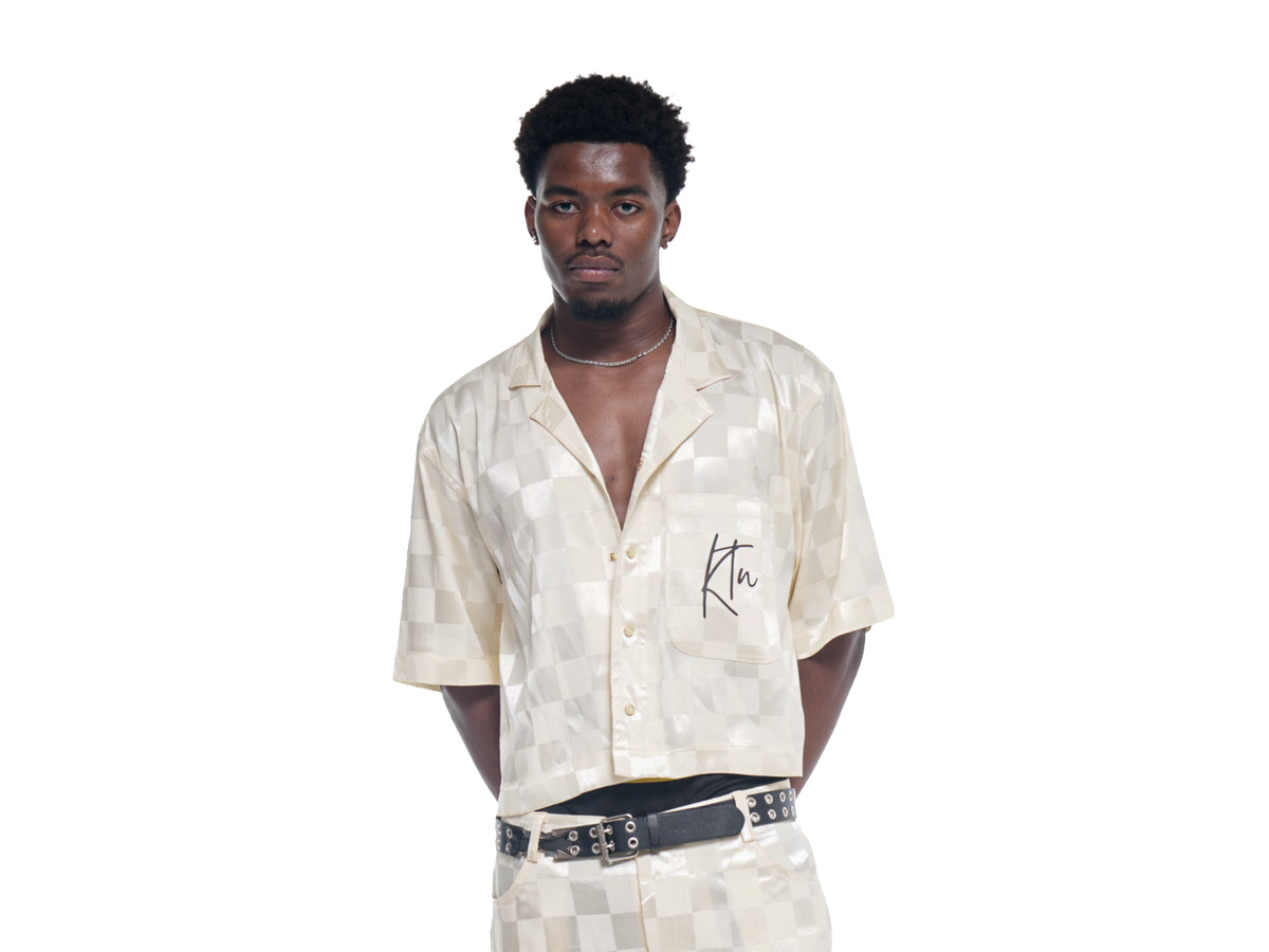 Chemise en Bazin beige